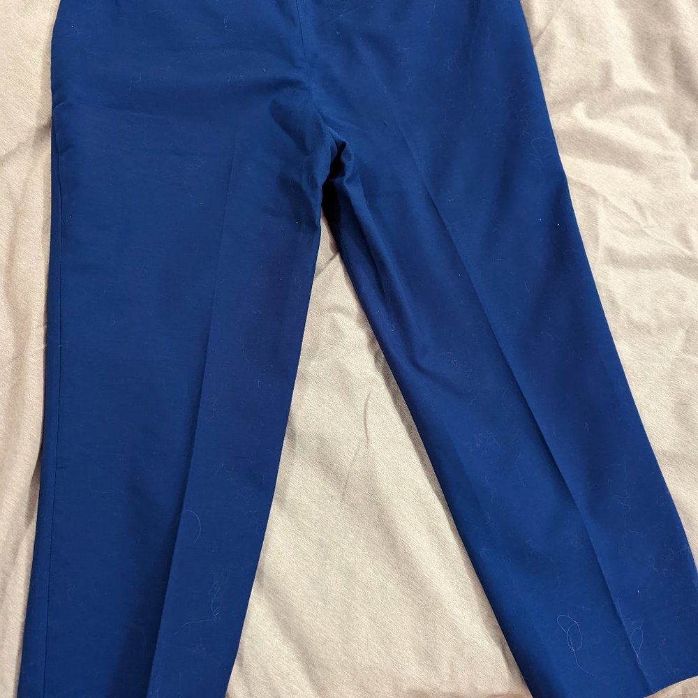 Hilary Radley Bright Blue Cropped Pants